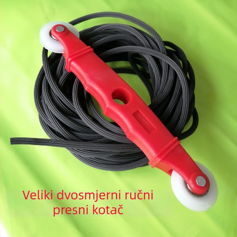 Brtvena traka za prozorsku mrežu protiv komaraca, šuplja guma, 4–6 mm, s pritisknim valjkom