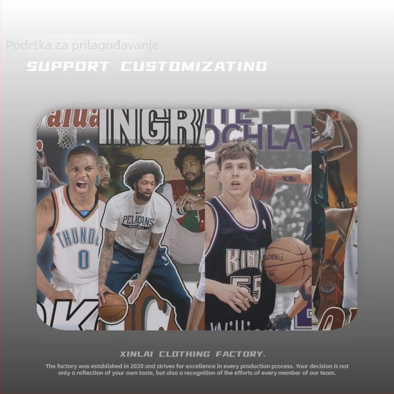 Memorijalna pamučna majica Bulls Rodman, opušten kroj, kratki rukav, okrugli izrez, digitalni tisak