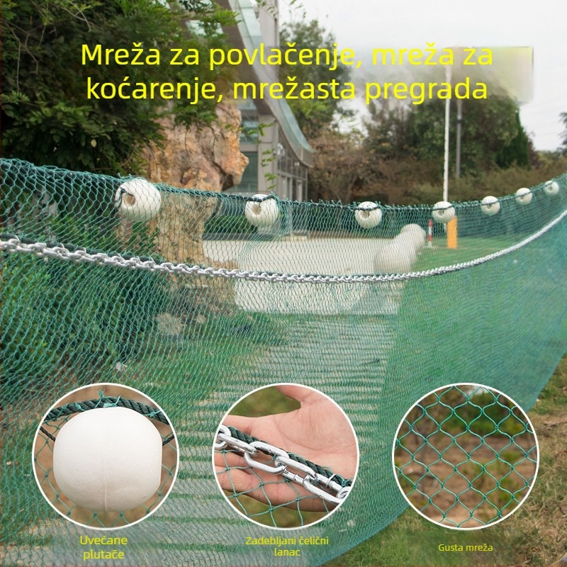 Ribarske mreže za ribnjake i rezervoare: tračne mreže, mreže za čišćenje ribnjaka, mreže za odvajanje rezervoara, mreže protiv zagađenja, mreže za uzgoj riba, mreže za hvatanje riba