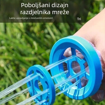 Mreža bez prstena, američkog stila, ručno bacanje, ribolov s monofilamentnom niti