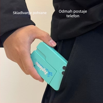 Mini sklopivi vodeni pištolj u obliku telefona, plastični, ručno ispaljivanje, dvostruka mlaznica, za djecu 4–6 godina