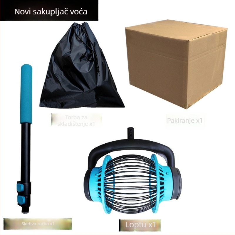 Uređaj za sakupljanje lopti za stolni tenis, teleskopska duljina s prilagodbom, čelična konstrukcija, 1 kg, Feng Yida