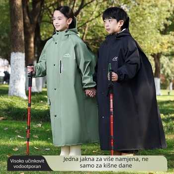 Dječji kišni pončo, debeli materijal, poliester tafta, PVC vodootporni sloj, za jedno dijete