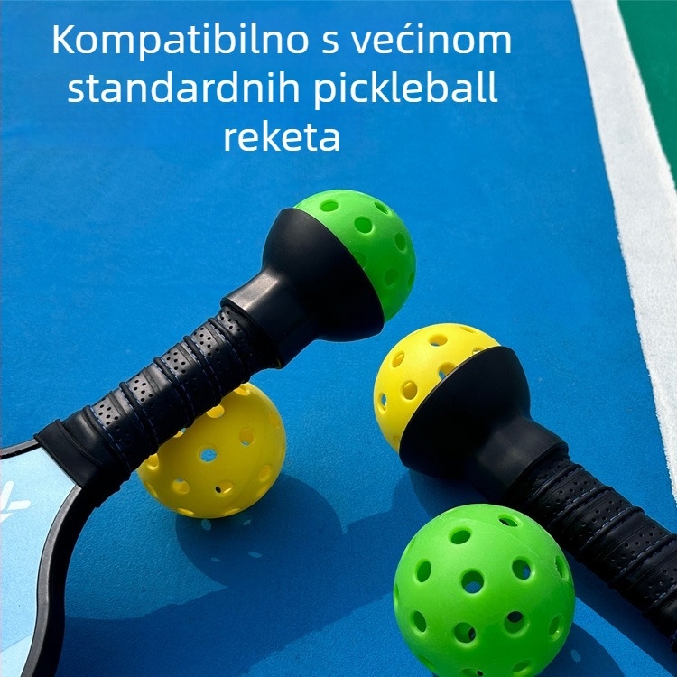 Sakupljač lopti — prijenosan, za unutarnju i vanjsku uporabu; kompatibilan s lopticama za pickleball, tenis, stolni tenis i druge loptačke igre