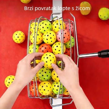 Sakupljač lopti za stolni tenis – izvučivi, prijenosni, od nehrđajućeg čelika, brenda Hasego