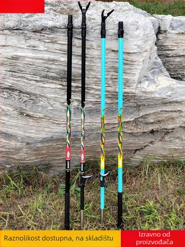 Stražnji viseći držač štapa za dip net, karbonska vlakna, višedirekcijska rotacija