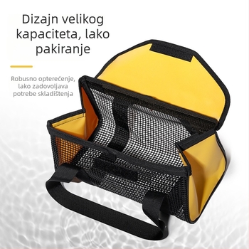 Torba za ribolov velike kapacitete, mrežasta i periva, PVC materijal, za morski ribolov, skladište za mamce i tvrde mamce