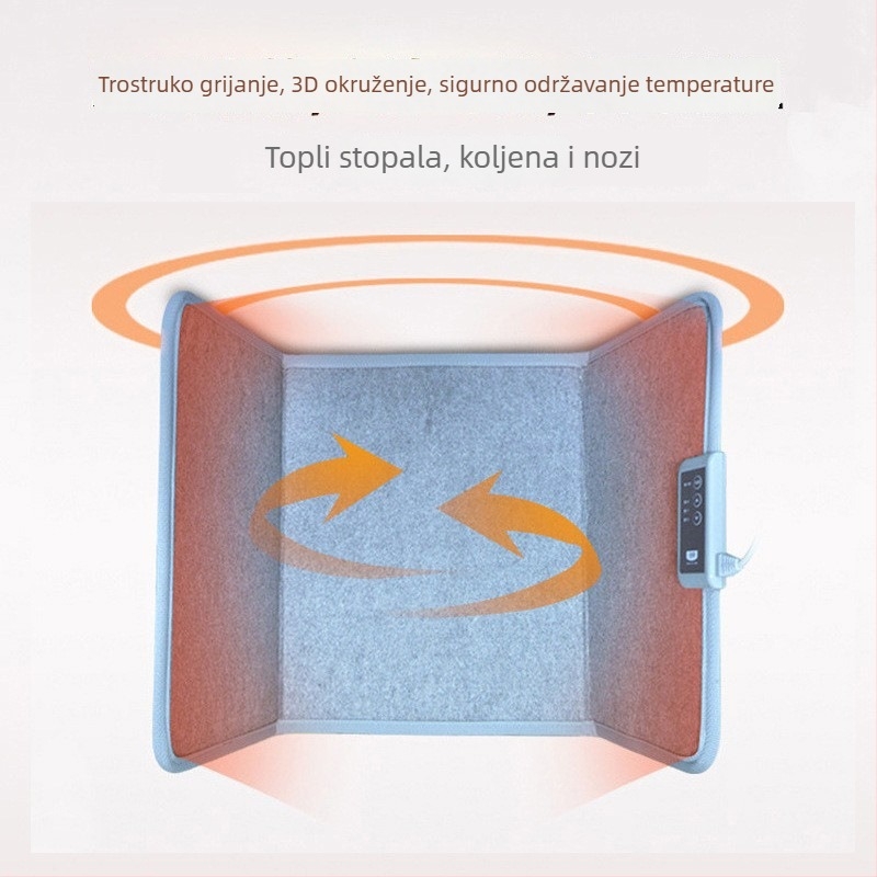 Uredsko grijanje za noge ispod stola – karbonsko-kristalni bez zraka grijač, 220V, 165W, model LY-PH3