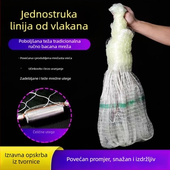 Tradicionalna ručna mreža za bacanje – monofilamentna nit, Qi ruide