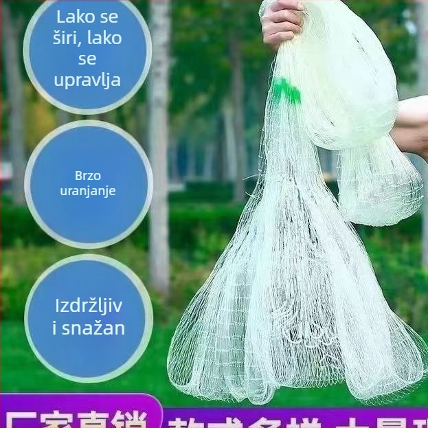 Tradicionalna ručna mreža za bacanje – monofilamentna nit, Qi ruide
