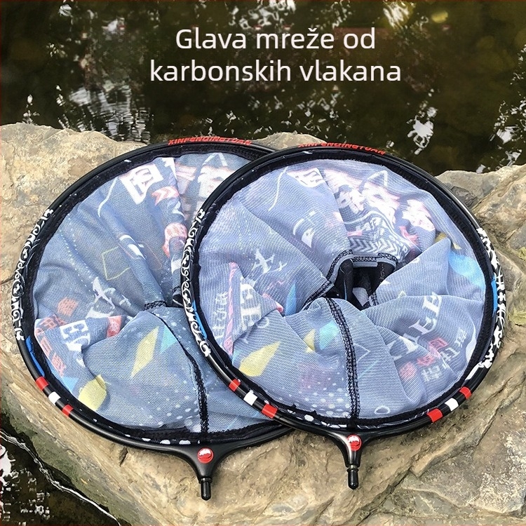 Integrirana glava mreže od karbonskih vlakana, brzo sušenje, mreža za veliki ulov, 35/40 natjecateljska klasa, protiv hvatanja, protiv skakanja
