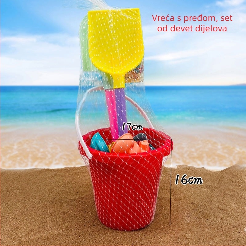 Baishun Set igračaka za plažu – ABS materijal, za djecu 4–6 godina, pakirano u mrežastu torbu