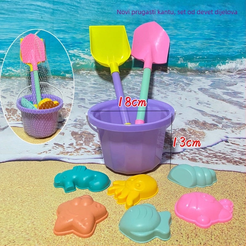 Baishun Set igračaka za plažu – ABS materijal, za djecu 4–6 godina, pakirano u mrežastu torbu