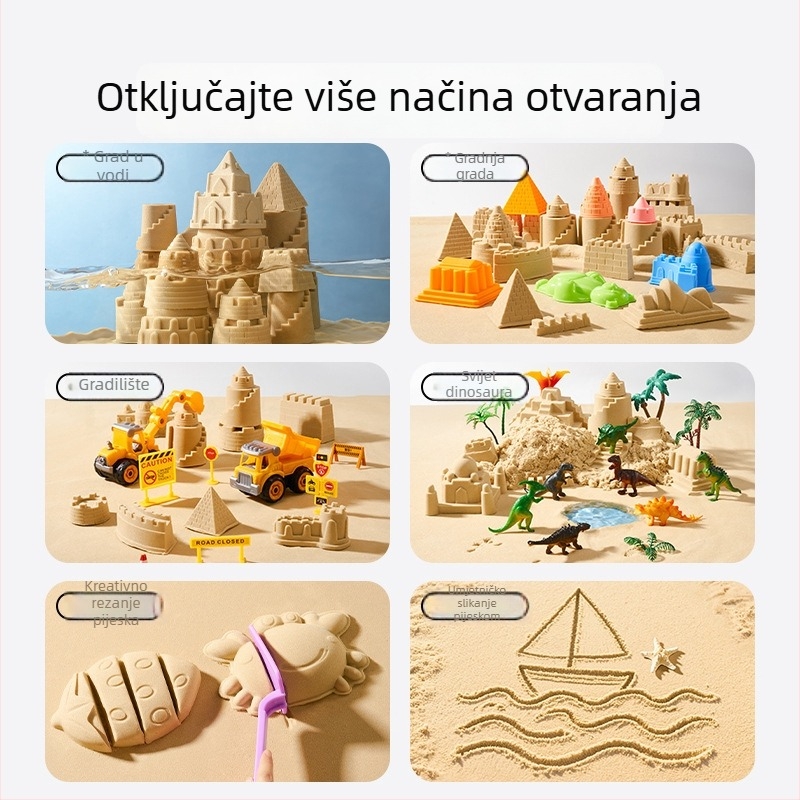 Set svemirskog pijeska za djecu — plastika; igračke za pijesak i vodu; set; 3C certifikat 2018012203109581; pogodno za dob 15–35 godina