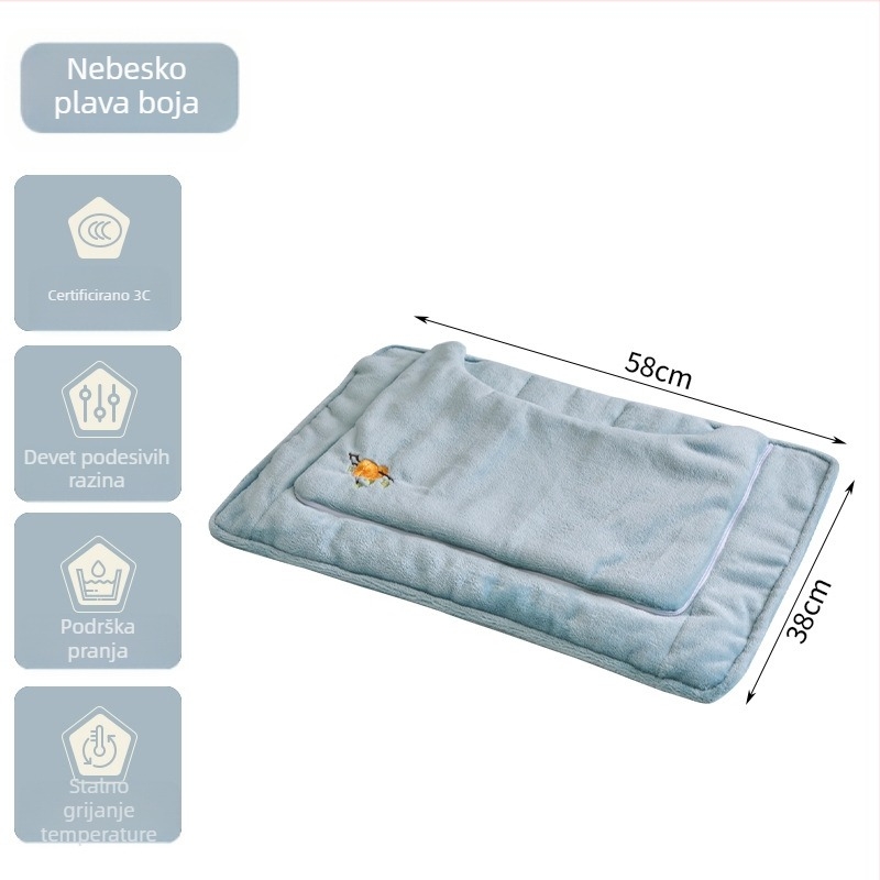 Podgrijavajuća podloga za stopala s daljinskim upravljačem – USB napajanje, 220V, 40W, priključna grijaća podloga