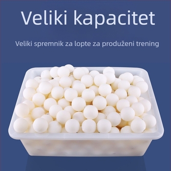 KOKUTAKU Stroj za skupljanje lopti za stolni tenis – prenosni, s izvadnim spremnikom za lopte, kapacitet 200–300 lopti, težina 3 kg