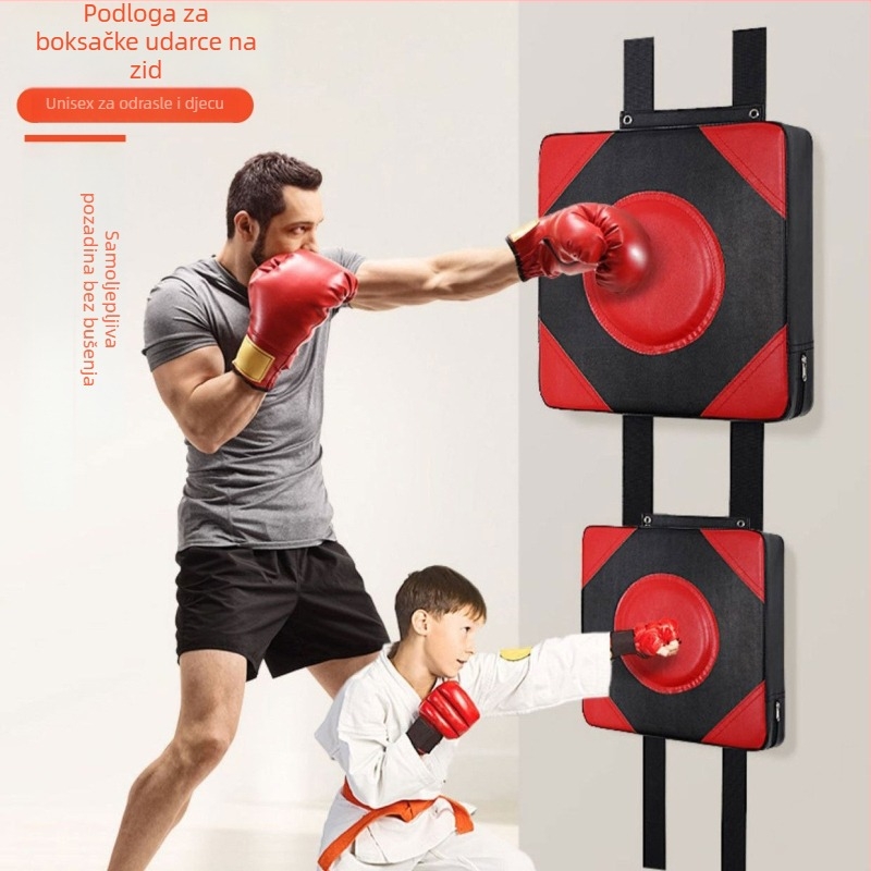 Stijeni boksački cilj za trening na zidu, od Oxford platna i PU kože, 1500 g, za fitness trening.
