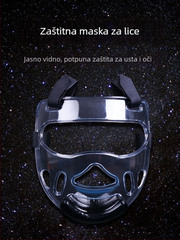 Taekwondo kaciga za glavu s vizirom, NBR materijal, oblikovani dizajn, model 005, težina 1