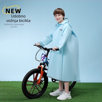 Dječji kišni pončo s patentnim zatvaračem, EVA tkanina, ispis logotipa, mogućnost prilagodbe (zatvarač; EVA tkanina; ispis logotipa; prilagodba)