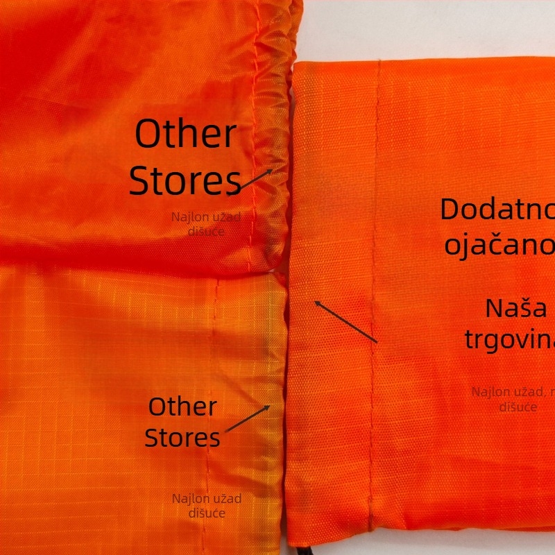 Vanjski hitni vreća za kampiranje s PE aluminijskom folijom, podstavom, tkaninom i punilom PE aluminijska folija; debela konstrukcija (Proizvodni kod: Thickened sleeping bag)