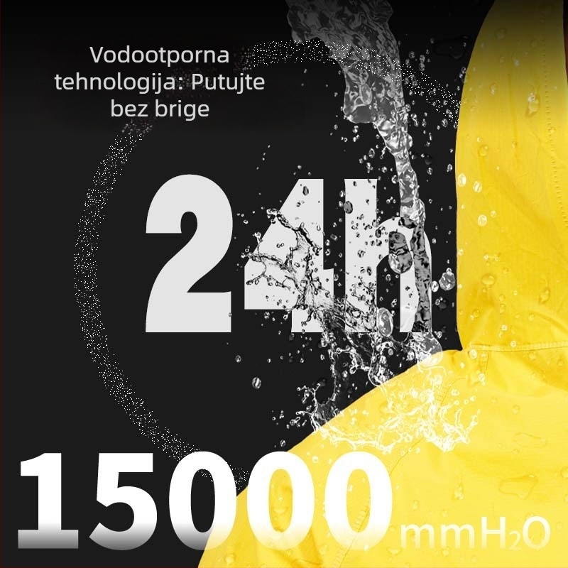 Jednodelni kišni pončo s patch kožom, debljina tkanine 0,28 mm, vodootporni sloj PVC ljepilo, mogućnost tiska logotipa, za odrasle