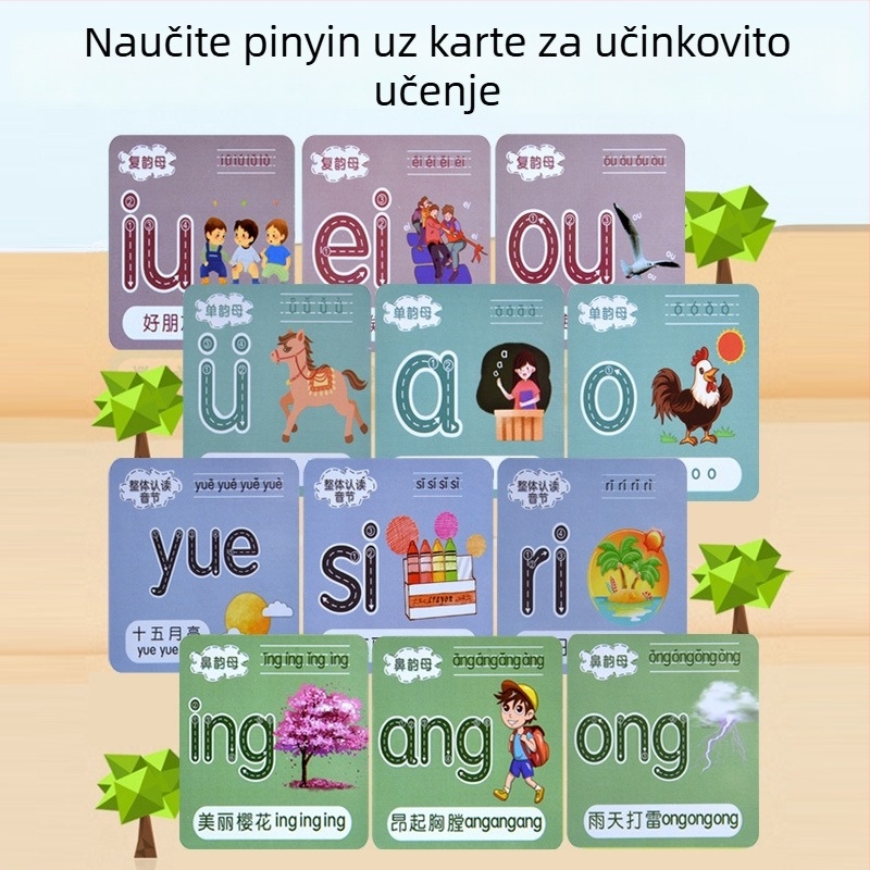 Dječji Pinyin uređaj za učenje — 3u1 Pinyin/Matematika/Engleski, LCD interaktivna audio igračka, punjiva baterija