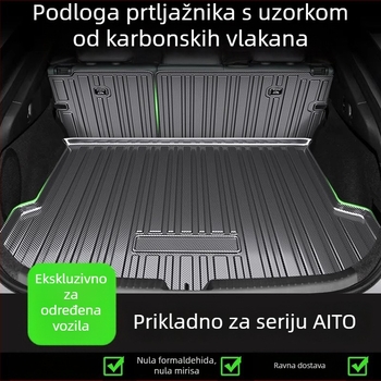 TPV karbonski uzorak prostirka za pretinac prtljažnika za Huawei Aito M5/M7/M8/M9 – vodonepropusna i otporna na habanje