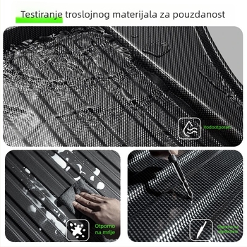 TPV karbonski uzorak prostirka za pretinac prtljažnika za Huawei Aito M5/M7/M8/M9 – vodonepropusna i otporna na habanje
