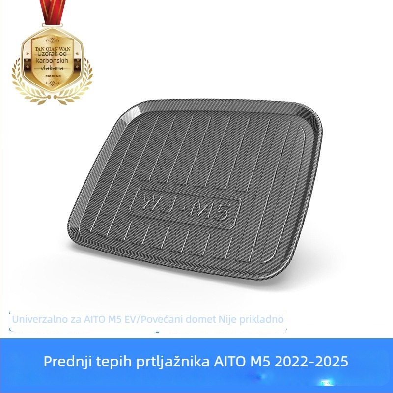TPV karbonski uzorak prostirka za pretinac prtljažnika za Huawei Aito M5/M7/M8/M9 – vodonepropusna i otporna na habanje