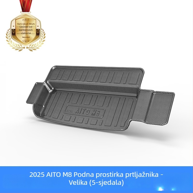 TPV karbonski uzorak prostirka za pretinac prtljažnika za Huawei Aito M5/M7/M8/M9 – vodonepropusna i otporna na habanje
