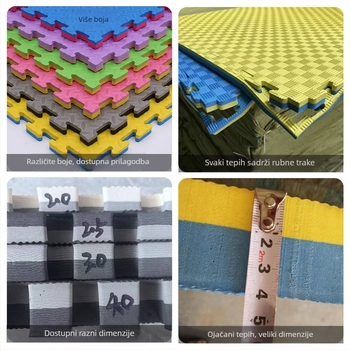 Taekwondo podna podloga od EVA pjene s interlock sustavom, protuklizna i apsorpcija udara za borilačke sportove i teretanu