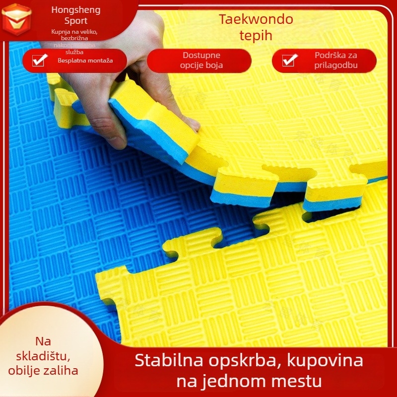 Taekwondo podna podloga od EVA pjene s interlock sustavom, protuklizna i apsorpcija udara za borilačke sportove i teretanu