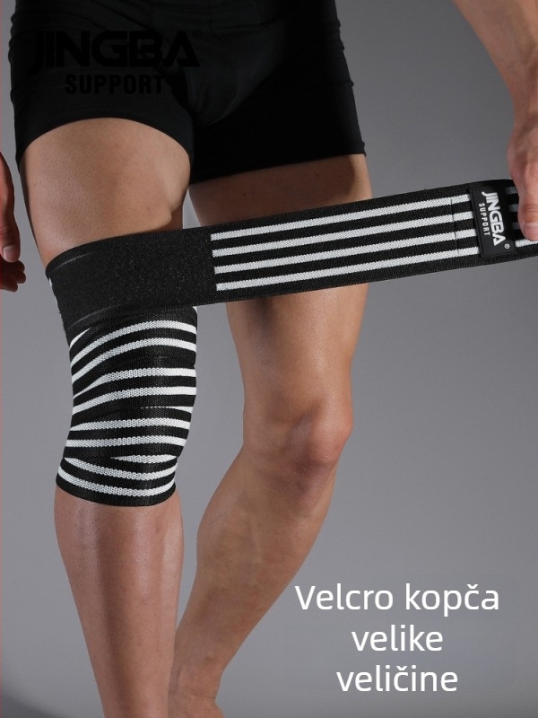 Sportska koljena zaštita – najlon i smjesa najlona i spandexa, za odrasle, pogodna za košarku, dizanje utega i nogomet, težina 100–150 g