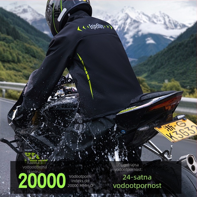 Kišni pončo za motocikl, 2025 teški kišni pončo s podijeljenim dizajnom za dostavljače, pogodan za motocikle i električna vozila