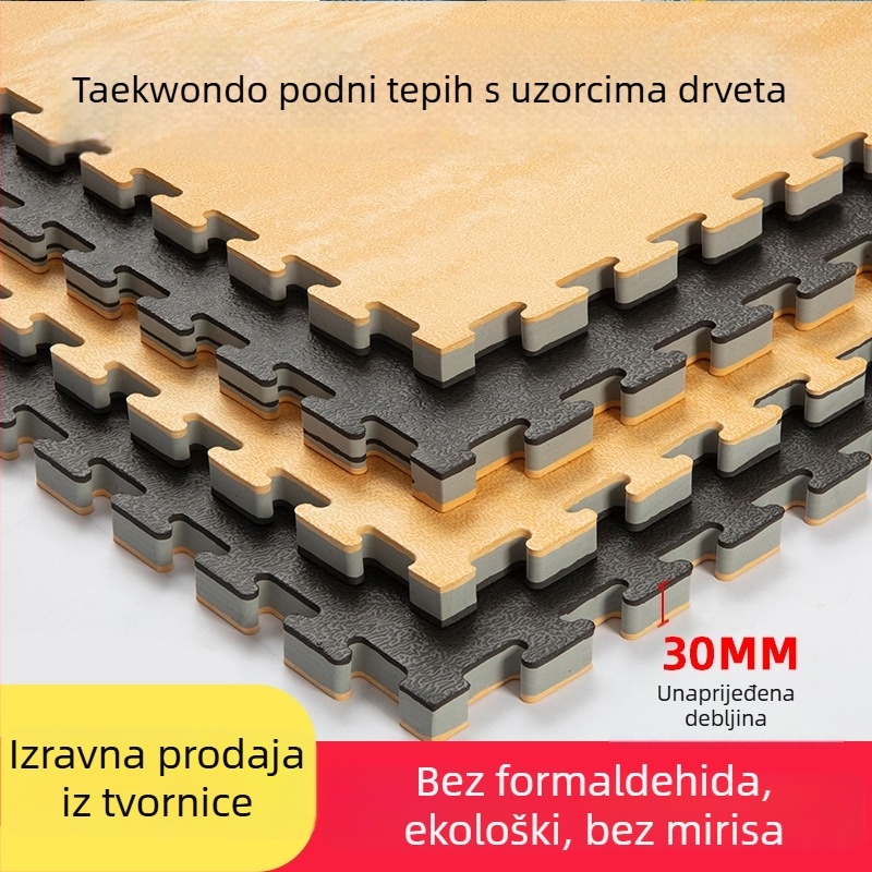 Taekwondo podni prostirka EVA пjene, kvadratni oblik, mrežasti uzorak, periva