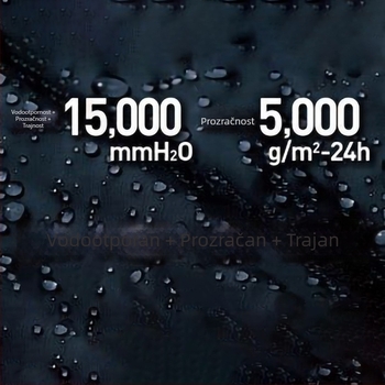 makku as7600A Vodootporni kaput za kišu, lagan i tanak Impact materijal, PU ljepilo vodootporni sloj, za biciklizam, planinarenje i trekking