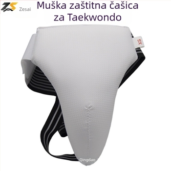 Taekwondo zaštitnik prepona - PU uzorak travnatog uzorka, veličine za odrasle i dijete, marka Zesai, pakiranje 60 kom.