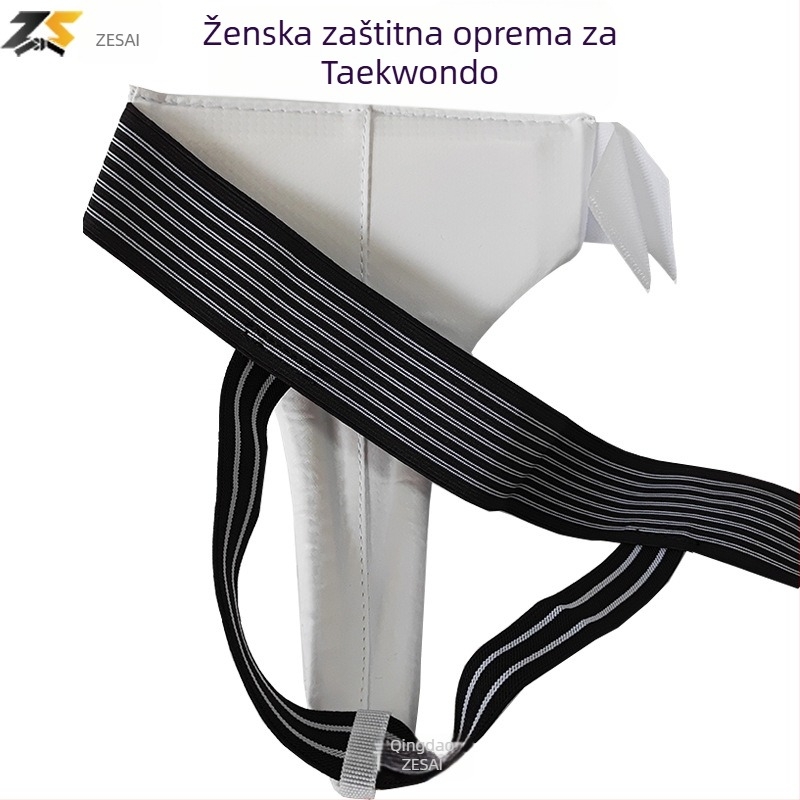 Taekwondo zaštitnik prepona - PU uzorak travnatog uzorka, veličine za odrasle i dijete, marka Zesai, pakiranje 60 kom.