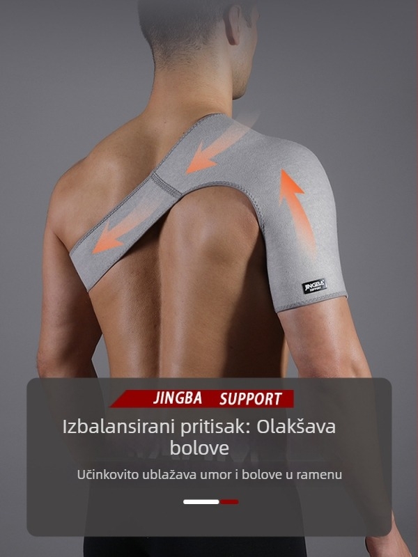 Štitnik za rame od neoprena za odrasle, prilagodljiv; pogodan za košarku, dizanje utega, nogomet, tenis, boksa i druge sportove.