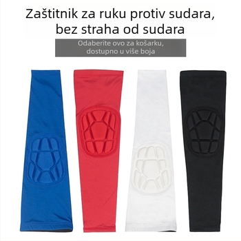 Zaštita lakta za košarku i druge sportove – mrežaste zaštite lakta s silikonskom protivkliznom trakom, 85% poliester 15% spandex, šivanje četiri igle i šest niti