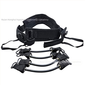 Luting set za trening nogu s elastičnim užetom i otporom trakom za čučnjeve i eksplozivnu snagu