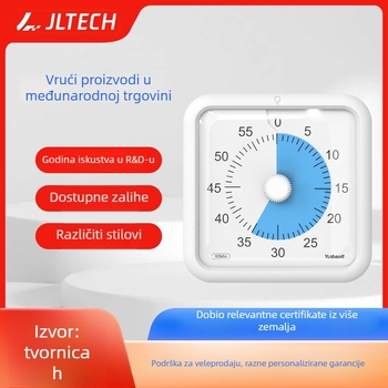Veliki zaslon magnetski vizualni štoperica sa svjetskim vremenom — kvarcni sat na baterije