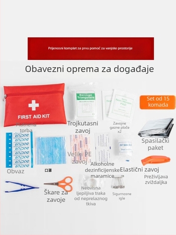 wrels Vanjska zviždaljka – komplet za nuždu s zviždaljkom za preživljavanje i hitnim pokrivačem