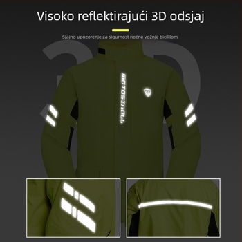 Panos kišne za motocikl sa skrivenom kapuljačom, vodootporan za cijelo tijelo, 210T najlon s PU premazom, 0,6 kg, za odrasle