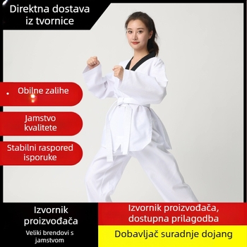 Taekwondo odijelo za odrasle i djecu, početnici, dugi i kratki rukav, ljeto, uski kroj (mješavina vlakana poliester; podstava poliester; Taekwondo)