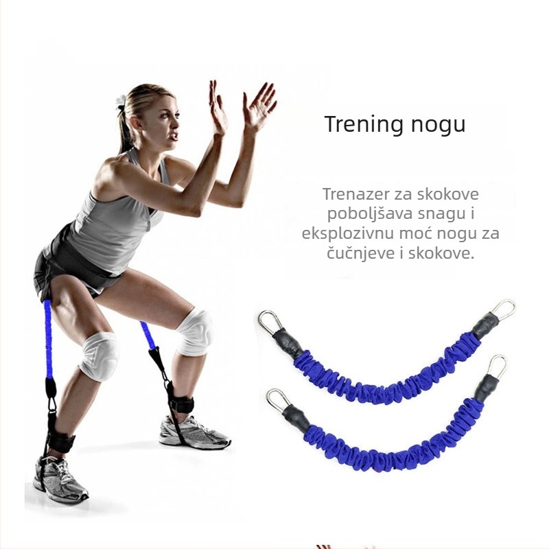 Run wild napinjač za nogu s elastičnim užetom otpora — Taekwondo trening, gležanj elastično uže, TPR materijal, jačanje mišića nogu