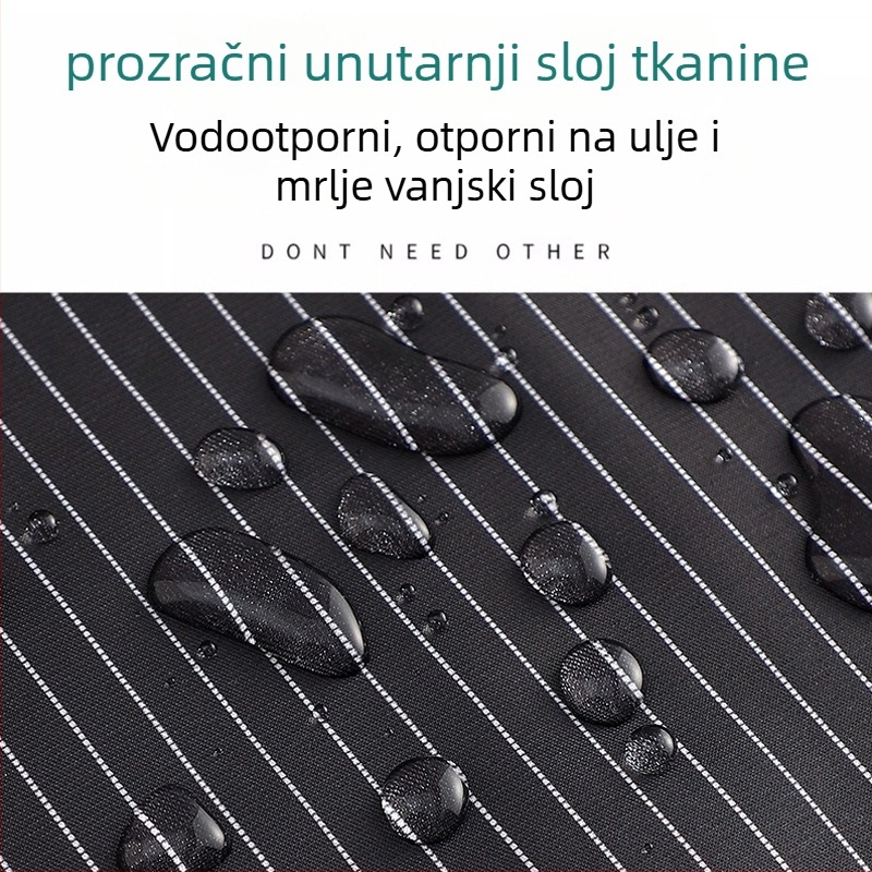 Kuhinjska pregača – vodootporna, kompozitni materijal, bez rukava, moderni minimalistički dizajn