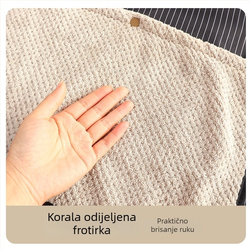 Kuhinjska pregača – vodootporna, kompozitni materijal, bez rukava, moderni minimalistički dizajn