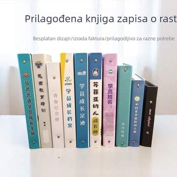 Taekwondo vodič za rast učenika, dosje s tri rupa (O-clip) i ispis logotipa