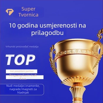 Taekwondo medal Dragon Year, cinkova legura, zlatno premazana pločica, ispis logotipa OK